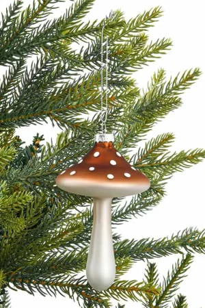 Expédition Rapide Champignon en verre 'Secrets des Bois' marron